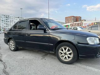 2006 Hyundai Accent ТагАЗ II, чёрный, 215000 рублей, вид 2