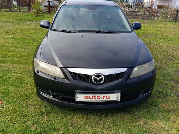2007 Mazda 6 I (GG) Рестайлинг, чёрный, 500000 рублей