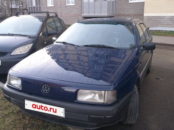 1992 Volkswagen Passat B3, синий, 320000 рублей