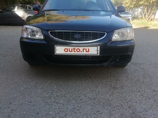 2007 Hyundai Accent ТагАЗ II, чёрный, 490000 рублей, вид 2