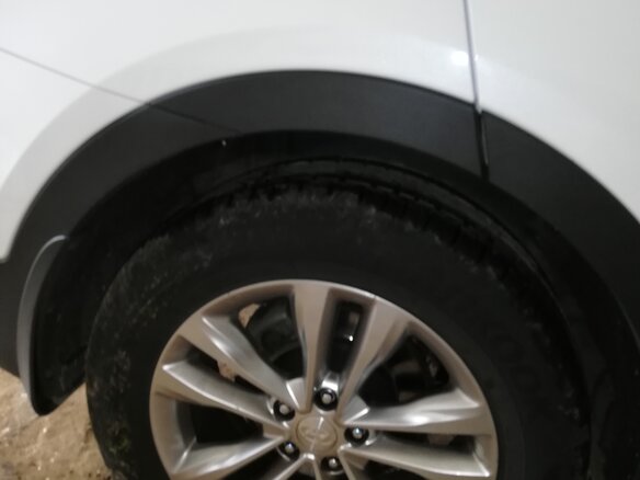 2017 Hyundai Santa Fe III Рестайлинг, белый - вид 2