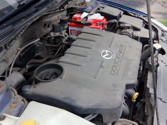 2005 Mazda 6 I (GG) Рестайлинг, синий, 170000 рублей - вид 12