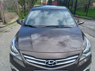 2015 Hyundai Solaris I Рестайлинг, коричневый, 1359000 рублей, вид 2