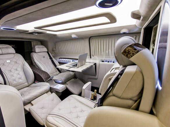2015 Mercedes-Benz Viano L2 I (W639) Рестайлинг, чёрный - вид 4