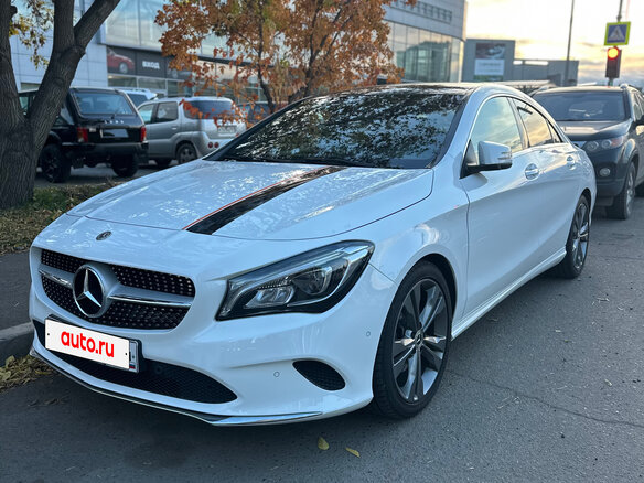 2018 Mercedes-Benz CLA 200 I (C117, X117) Рестайлинг, белый, 1850000 рублей