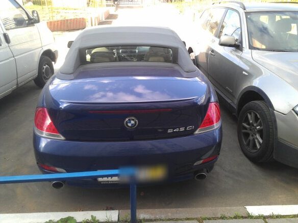 2004 BMW 6 серии 645i II (E63/E64), синий - вид 1