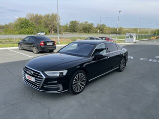 2019 Audi A8 Long 55 TFSI IV (D5), чёрный, 4750000 рублей, вид 2