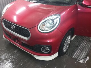 2017 Daihatsu Boon III, красный, 1120000 рублей, вид 2
