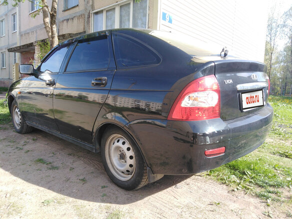 2008 Lada (ВАЗ) Priora I, зелёный, 280000 рублей - вид 6