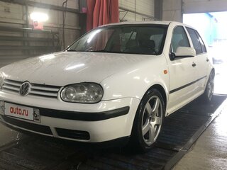 1999 Volkswagen Golf IV, белый, 300000 рублей, вид 1