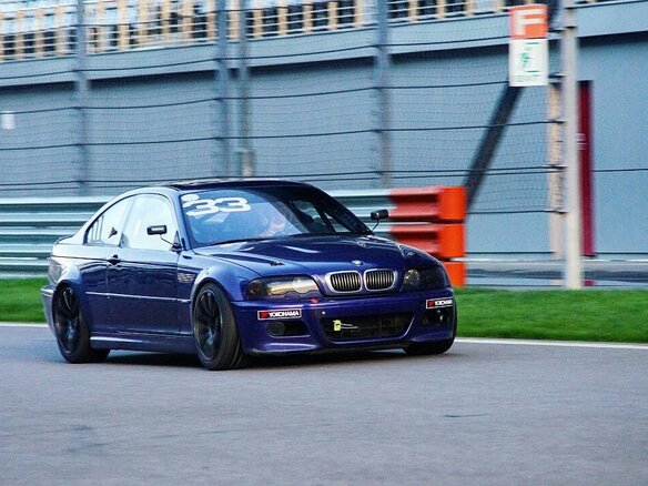 2001 BMW M3 III (E46), синий - вид 1