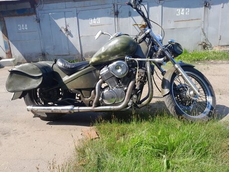 1993 Honda Steed 400, зелёный, 300000 рублей, вид 2