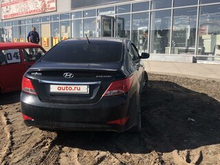 2014 Hyundai Solaris I Рестайлинг, чёрный, 750000 рублей, вид 4