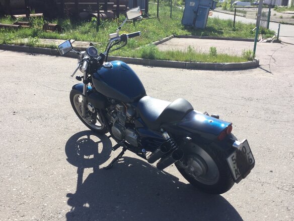 1988 Honda Magna, синий - вид 3