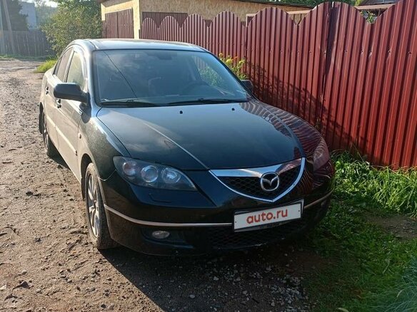 2008 Mazda 3 I (BK) Рестайлинг, чёрный, 650000 рублей - вид 1