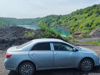 2007 Toyota Corolla X (E140, E150), голубой, 650000 рублей, вид 2