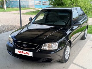 2008 Hyundai Accent ТагАЗ II, чёрный, 550000 рублей, вид 1