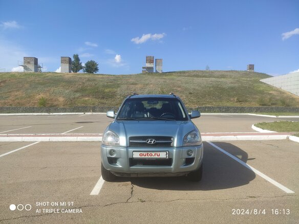 2007 Hyundai Tucson I, голубой, 1300000 рублей