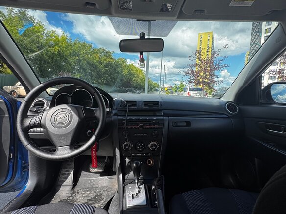 2006 Mazda 3 I (BK) Рестайлинг, синий, 430000 рублей - вид 7