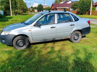 2013 Lada (ВАЗ) Granta I, серебристый, 230000 рублей, вид 4