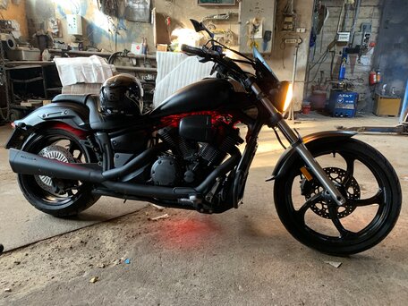 2011 Yamaha XVS1300, чёрный, 1000000 рублей, вид 4