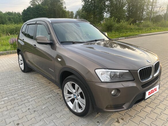 2013 BMW X3 20d xDrive II (F25), коричневый, 1430000 рублей - вид 3