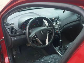 2015 Hyundai Solaris I Рестайлинг, красный, 530000 рублей, вид 5
