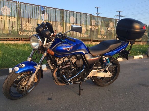 2000 Honda CB 400 Super Four, синий