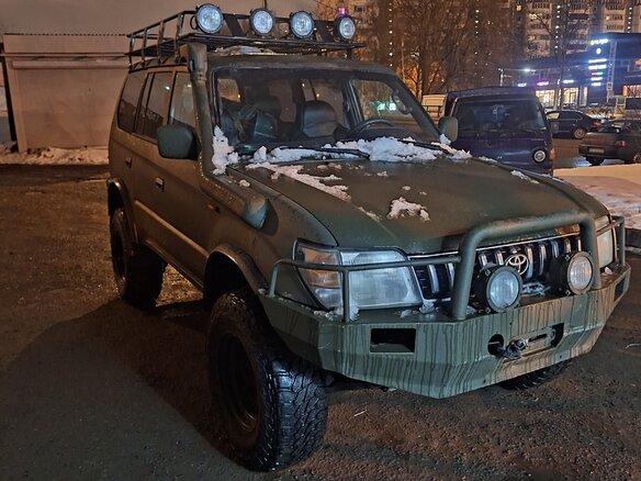 1997 Toyota Land Cruiser Prado 90 Series, зелёный, 1000000 рублей - вид 3