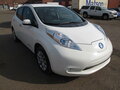 2015 Nissan Leaf (EM61) I (ZE0/AZE0), белый - вид 1
