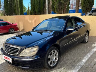 2002 Mercedes-Benz S-Класс 320 IV (W220) Рестайлинг, синий, 950000 рублей, вид 1