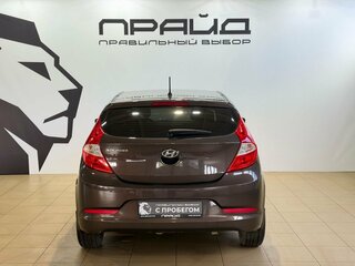 2016 Hyundai Solaris I Рестайлинг, коричневый, 1149900 рублей, вид 4