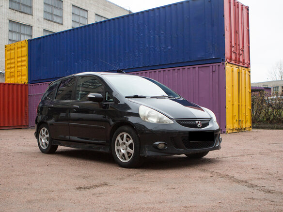 2008 Honda Jazz I Рестайлинг, чёрный - вид 1