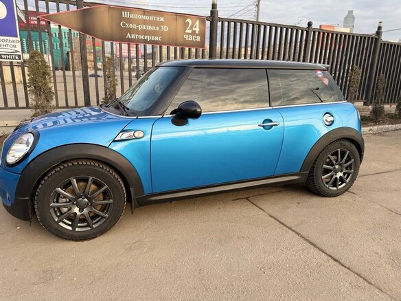2007 Mini Hatch Cooper S II (R56), синий, 1200000 рублей - вид 6