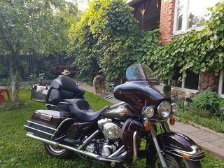 2004 Harley-Davidson Electra Glide, оранжевый, 900000 рублей, вид 3