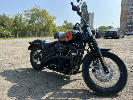 2021 Harley-Davidson Street Bob, чёрный, 1850000 рублей, вид 1