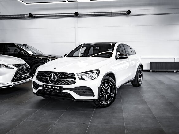 2019 Mercedes-Benz GLC Coupe 300 I (C253) Рестайлинг, белый - вид 1