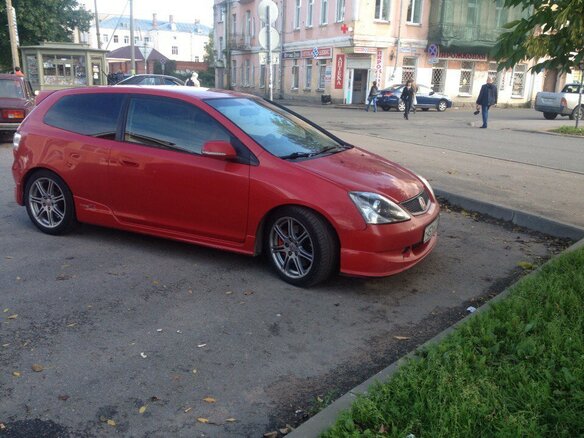 2004 Honda Civic Type R VII Рестайлинг, красный