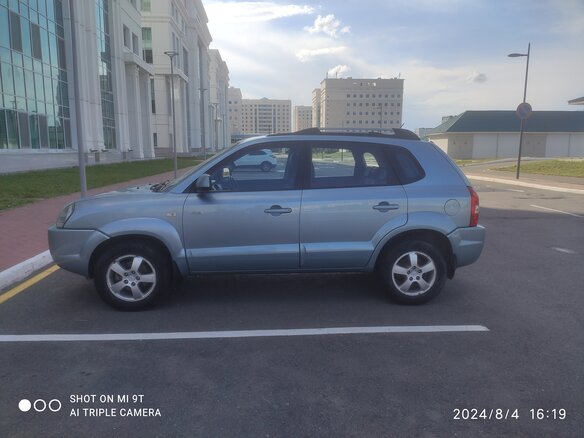 2007 Hyundai Tucson I, голубой, 1300000 рублей - вид 5