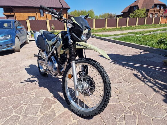 2021 Kawasaki KLX 230, зелёный, 550000 рублей
