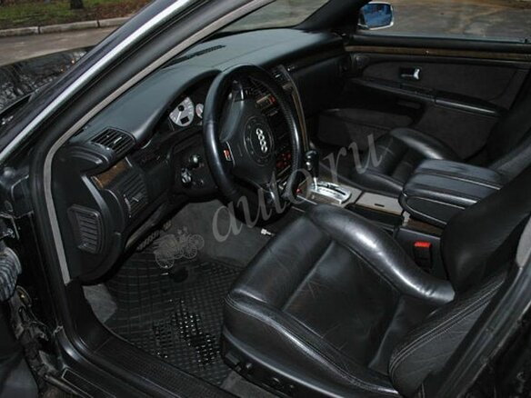 1999 Audi S8 I (D2) Рестайлинг, чёрный - вид 4