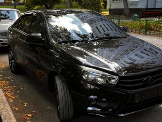 2016 Lada (ВАЗ) Vesta I, чёрный, 950000 рублей, вид 1