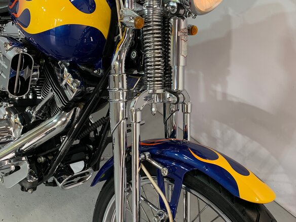 2006 Harley-Davidson Springer Softail, синий - вид 11
