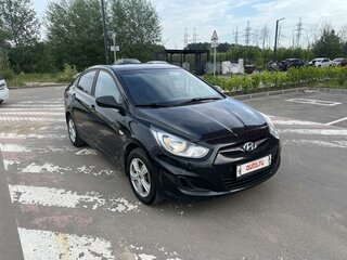 2012 Hyundai Solaris I, чёрный, 650000 рублей, вид 3