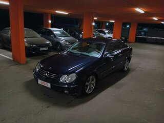 2002 Mercedes-Benz CLK-Класс 240 II (W209), синий, 900000 рублей, вид 2