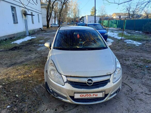 2006 Opel Corsa D, серебристый, 215000 рублей