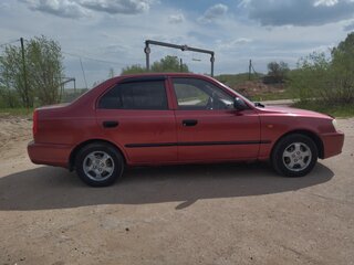 2006 Hyundai Accent ТагАЗ II, красный, 270000 рублей, вид 4