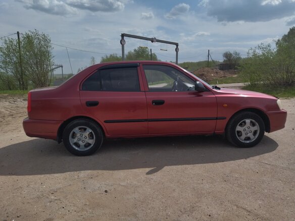 2006 Hyundai Accent ТагАЗ II, красный - вид 3