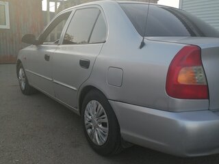 2003 Hyundai Accent ТагАЗ II, серебристый, 300000 рублей, вид 5