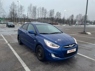 2013 Hyundai Solaris I, синий, 538000 рублей, вид 3
